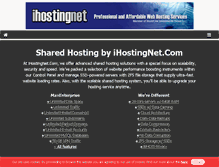 Tablet Screenshot of ihostingnet.com